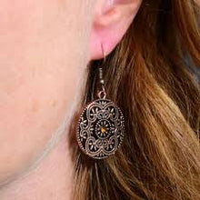 Load image into Gallery viewer, Rochester Royale Copper Earrings