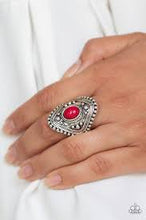 Load image into Gallery viewer, Rogue Sparkle Red Skinny Band Ring