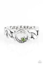Load image into Gallery viewer, Rogue Sparkle Green Skinny Band Ring