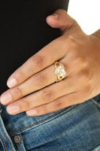 Load image into Gallery viewer, Romantic Reverie Gold Skinny Band Ring
