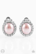 Load image into Gallery viewer, Romantically Regal Pink Clip On Earrings