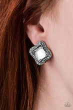 Load image into Gallery viewer, Royal Fandom White Clip On Earrings