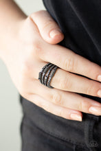 Load image into Gallery viewer, Royal Reflections Black Ring - Angie's $5.00 Bling