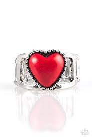 Rule With Your Heart Red Ring - Angie's $5.00 Bling