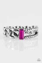 Load image into Gallery viewer, Runway Edge Pink Skinny Band Ring