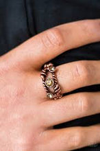 Load image into Gallery viewer, Runways and Rhinestones Copper Skinny Band Rings