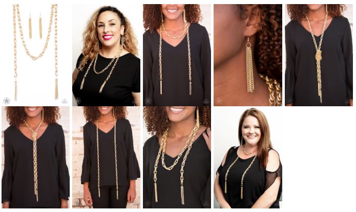 SCARFed For Attention Gold Blockbuster Necklace - Angie's $5.00 Bling