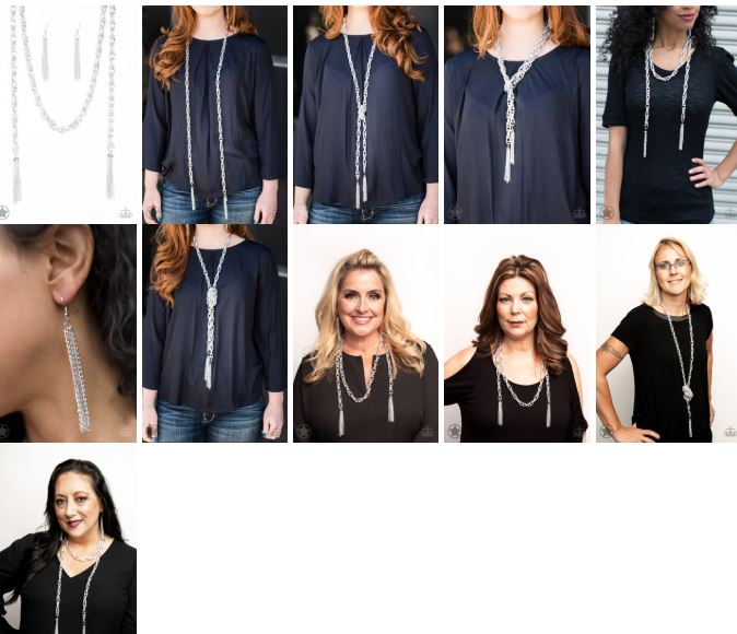 SCARFed For Attention Silver Blockbuster Necklace - Angie's $5.00 Bling