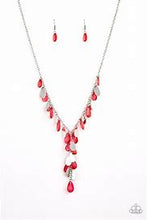 Load image into Gallery viewer, Sailboat Sunsets Red Necklace