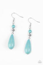 Load image into Gallery viewer, Sandstone Sunflowers Turquoise Earrings