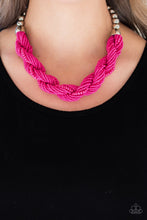 Load image into Gallery viewer, Savannah Surfin Pink Seed Bead Necklace