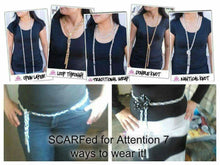 Load image into Gallery viewer, SCARFed For Attention Gunmetal Blockbuster Necklace - Angie&#39;s $5.00 Bling