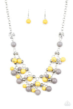 Load image into Gallery viewer, Seaside Soiree Gray/Yellow Multi Necklace