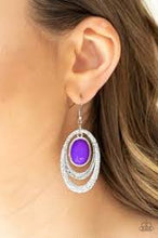 Load image into Gallery viewer, Seaside Spinster Purple Earrings
