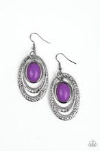 Load image into Gallery viewer, Seaside Spinster Purple Earrings