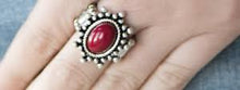 Load image into Gallery viewer, Seasonal Sunshine Red Ring - Angie's $5.00 Bling