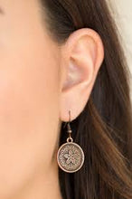 Load image into Gallery viewer, Seeing Star Lilies Copper Earrings