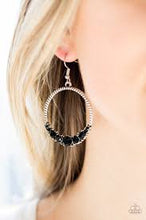Load image into Gallery viewer, Self Made Millionaire Black Earrings