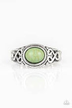 Load image into Gallery viewer, Set In Stone Green Skinny Band Ring