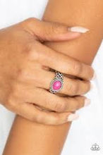 Load image into Gallery viewer, Set In Stone Pink Skinny Band Ring