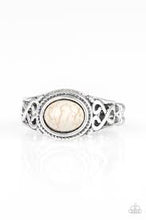 Load image into Gallery viewer, Set in Stone White Skinny Band Ring