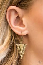 Load image into Gallery viewer, Sharpen Up Brass Earrings