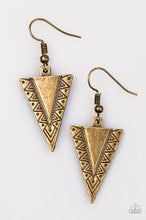 Load image into Gallery viewer, Sharpen Up Brass Earrings