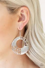 Load image into Gallery viewer, Shattered Shimmer Silver Earrings