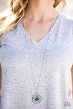 Load image into Gallery viewer, She Wheel Be Loved Blue Necklace
