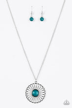 Load image into Gallery viewer, She Wheel Be Loved Blue Necklace