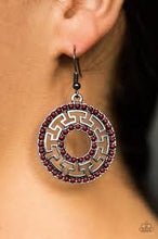 Load image into Gallery viewer, She is A-Maze-ing Red Earrings