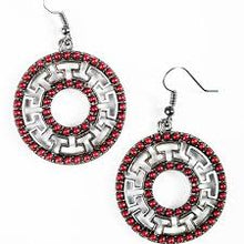 Load image into Gallery viewer, She is A-Maze-ing Red Earrings