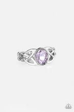 Load image into Gallery viewer, Shimmer Splash Purple Skinny Band Ring