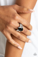 Load image into Gallery viewer, Shine Bright Like a Diamond Black Ring - Angie's $5.00 Bling