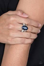 Load image into Gallery viewer, Shine Bright Like a Diamond Blue Ring - Angie's $5.00 Bling