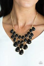 Load image into Gallery viewer, Shop Till You Teardrop Black Necklace - Angie's $5.00 Bling