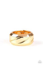 Load image into Gallery viewer, Sideswiped Gold Men&#39;s Ring