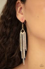 Load image into Gallery viewer, Singing in the Reign Gold Earrings