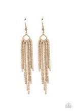 Load image into Gallery viewer, Singing in the Reign Gold Earrings