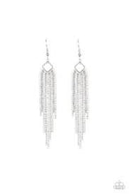 Load image into Gallery viewer, Singing in the Reign White Earrings
