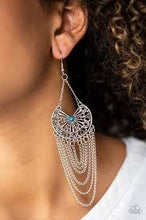 Load image into Gallery viewer, So Social Butterfly Blue Earrings