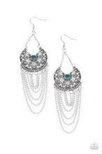 Load image into Gallery viewer, So Social Butterfly Blue Earrings