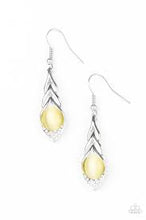 Load image into Gallery viewer, Soaring Shimmer Yellow Earrings