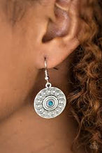 Load image into Gallery viewer, Sonoran Spiral Blue Earrings