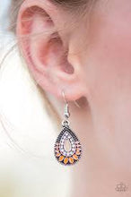 Load image into Gallery viewer, South Beach Sunsets Orange Earrings