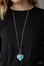 Load image into Gallery viewer, Southern Heart Blue Necklace