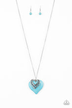 Load image into Gallery viewer, Southern Heart Blue Necklace