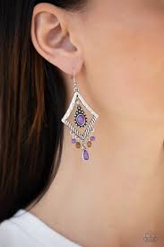 Southern Sunsets Purple Earrings