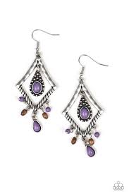Southern Sunsets Purple Earrings
