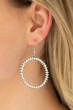 Load image into Gallery viewer, Spark Their Attention White Earrings